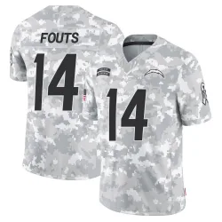 Youth Dan Fouts Los Angeles Chargers No.14 Limited 2024 Salute to Service Jersey - Arctic Camo