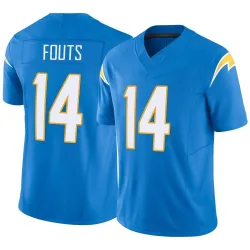 Youth Dan Fouts Los Angeles Chargers No.14 Limited Powder Vapor F.U.S.E. Jersey - Blue
