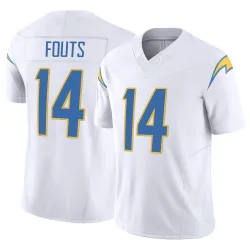Youth Dan Fouts Los Angeles Chargers No.14 Limited Vapor F.U.S.E. Jersey - White