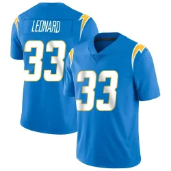 Youth Deane Leonard Los Angeles Chargers No.33 Limited Powder Vapor Untouchable Alternate Jersey - Blue