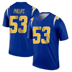 Youth Del'Shawn Phillips Los Angeles Chargers No.53 Legend 2nd Alternate Jersey - Royal