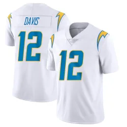 Youth Derius Davis Los Angeles Chargers No.12 Limited Vapor Untouchable Jersey - White