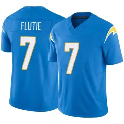 Youth Doug Flutie Los Angeles Chargers No.7 Limited Powder Vapor F.U.S.E. Jersey - Blue