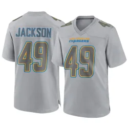 Youth Eddie Jackson Los Angeles Chargers No.49 Game Atmosphere Fashion Jersey - Gray