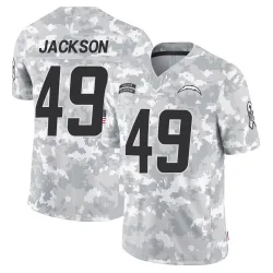 Youth Eddie Jackson Los Angeles Chargers No.49 Limited 2024 Salute to Service Jersey - Arctic Camo