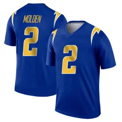 Youth Elijah Molden Los Angeles Chargers No.2 Legend 2nd Alternate Jersey - Royal