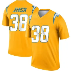 Youth Emany Johnson Los Angeles Chargers No.38 Legend Inverted Jersey - Gold