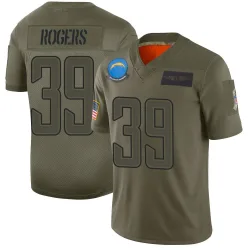 Youth Eric Rogers Los Angeles Chargers No.39 Limited 2019 Salute to Service Jersey - Camo