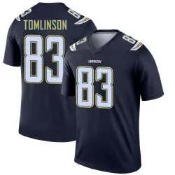 Youth Eric Tomlinson Los Angeles Chargers No.83 Legend Jersey - Navy