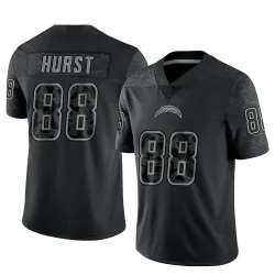 Youth Hayden Hurst Los Angeles Chargers No.88 Limited Reflective Jersey - Black