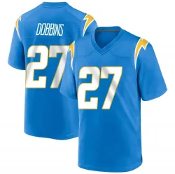 Youth J.K. Dobbins Los Angeles Chargers No.27 Game Powder Alternate Jersey - Blue