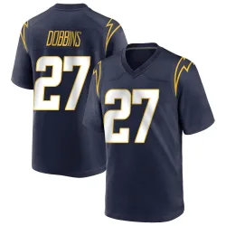 Youth J.K. Dobbins Los Angeles Chargers No.27 Game Team Color Jersey - Navy