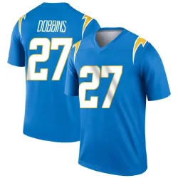 Youth J.K. Dobbins Los Angeles Chargers No.27 Legend Powder Jersey - Blue