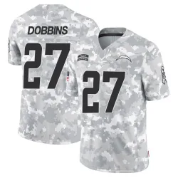 Youth J.K. Dobbins Los Angeles Chargers No.27 Limited 2024 Salute to Service Jersey - Arctic Camo