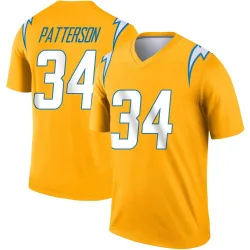 Youth Jaret Patterson Los Angeles Chargers No.34 Legend Inverted Jersey - Gold