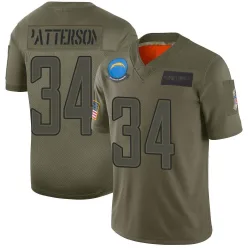 Youth Jaret Patterson Los Angeles Chargers No.34 Limited 2019 Salute to Service Jersey - Camo