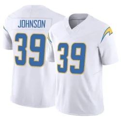 Youth Jaylen Johnson Los Angeles Chargers No.39 Limited Vapor F.U.S.E. Jersey - White