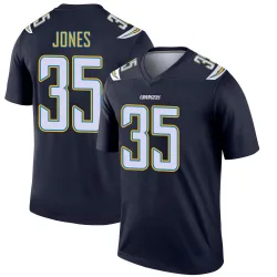 Youth Jaylen Jones Los Angeles Chargers No.35 Legend Jersey - Navy