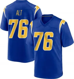 Youth Joe Alt Los Angeles Chargers No.76 Game 2nd Alternate Jersey - Royal
