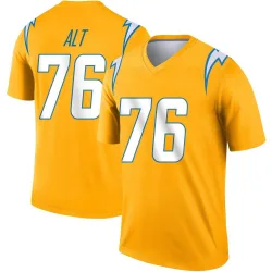 Youth Joe Alt Los Angeles Chargers No.76 Legend Inverted Jersey - Gold