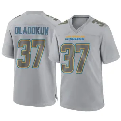 Youth Jordan Oladokun Los Angeles Chargers No.37 Game Atmosphere Fashion Jersey - Gray