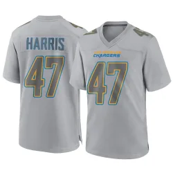 Youth Josh Harris Los Angeles Chargers No.47 Game Atmosphere Fashion Jersey - Gray
