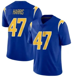 Youth Josh Harris Los Angeles Chargers No.47 Limited 2nd Alternate Vapor Jersey - Royal