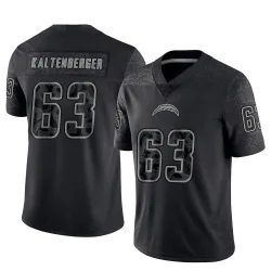 Youth Josh Kaltenberger Los Angeles Chargers No.63 Limited Reflective Jersey - Black