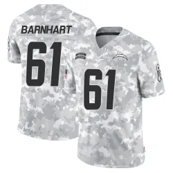 Youth Karsen Barnhart Los Angeles Chargers No.61 Limited 2024 Salute to Service Jersey - Arctic Camo