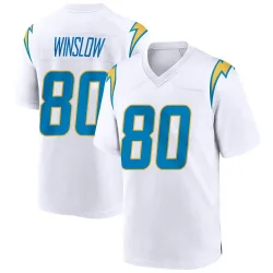 Youth Kellen Winslow Los Angeles Chargers No.80 Game Jersey - White