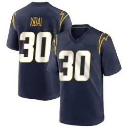 Youth Kimani Vidal Los Angeles Chargers No.30 Game Team Color Jersey - Navy