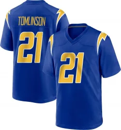 Youth LaDainian Tomlinson Los Angeles Chargers No.21 Game 2nd Alternate Jersey - Royal