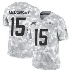 Youth Ladd McConkey Los Angeles Chargers No.15 Limited 2024 Salute to Service Jersey - Arctic Camo