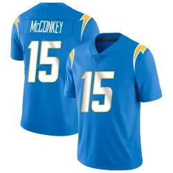Youth Ladd McConkey Los Angeles Chargers No.15 Limited Powder Vapor Untouchable Alternate Jersey - Blue