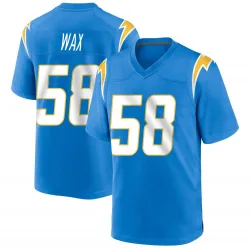 Youth Marlowe Wax Los Angeles Chargers No.58 Game Powder Alternate Jersey - Blue