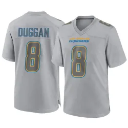 Youth Max Duggan Los Angeles Chargers No.8 Game Atmosphere Fashion Jersey - Gray
