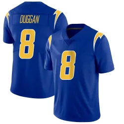 Youth Max Duggan Los Angeles Chargers No.8 Limited 2nd Alternate Vapor Jersey - Royal