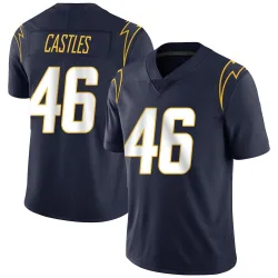 Youth McCallan Castles Los Angeles Chargers No.46 Limited Team Color Vapor Untouchable Jersey - Navy