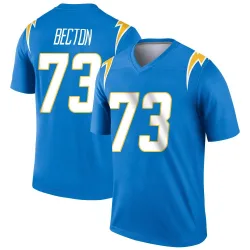 Youth Mekhi Becton Los Angeles Chargers No.73 Legend Powder Jersey - Blue