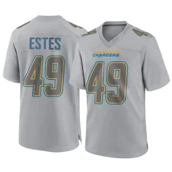 Youth Mike Estes Los Angeles Chargers No.49 Game Atmosphere Fashion Jersey - Gray