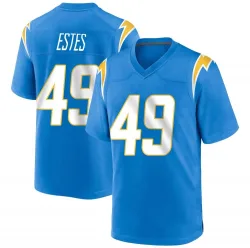 Youth Mike Estes Los Angeles Chargers No.49 Game Powder Alternate Jersey - Blue