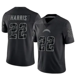 Youth Najee Harris Los Angeles Chargers No.22 Limited Reflective Jersey - Black
