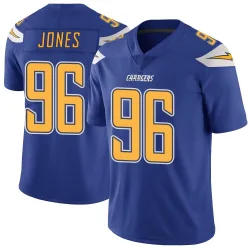 Youth Naquan Jones Los Angeles Chargers No.96 Limited Color Rush Vapor Untouchable Jersey - Royal