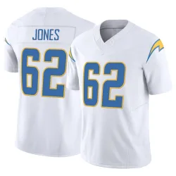 Youth Nash Jones Los Angeles Chargers No.62 Limited Vapor F.U.S.E. Jersey - White