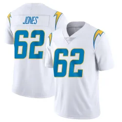 Youth Nash Jones Los Angeles Chargers No.62 Limited Vapor Untouchable Jersey - White