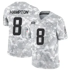 Youth Omarion Hampton Los Angeles Chargers No.8 Limited 2024 Salute to Service Jersey - Arctic Camo
