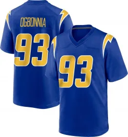 Youth Otito Ogbonnia Los Angeles Chargers No.93 Game 2nd Alternate Jersey - Royal