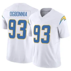 Youth Otito Ogbonnia Los Angeles Chargers No.93 Limited Vapor F.U.S.E. Jersey - White