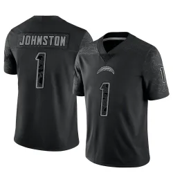 Youth Quentin Johnston Los Angeles Chargers No.1 Limited Reflective Jersey - Black