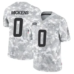 Youth R.J. Mickens Los Angeles Chargers No.0 Limited 2024 Salute to Service Jersey - Arctic Camo